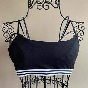 Adidas Cross-back Black Sports Bra
